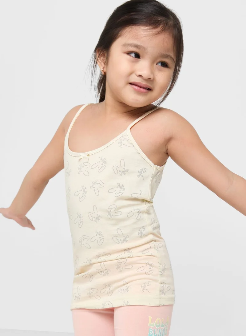 Pinata Pack Of 7 Printed Girls Camisole