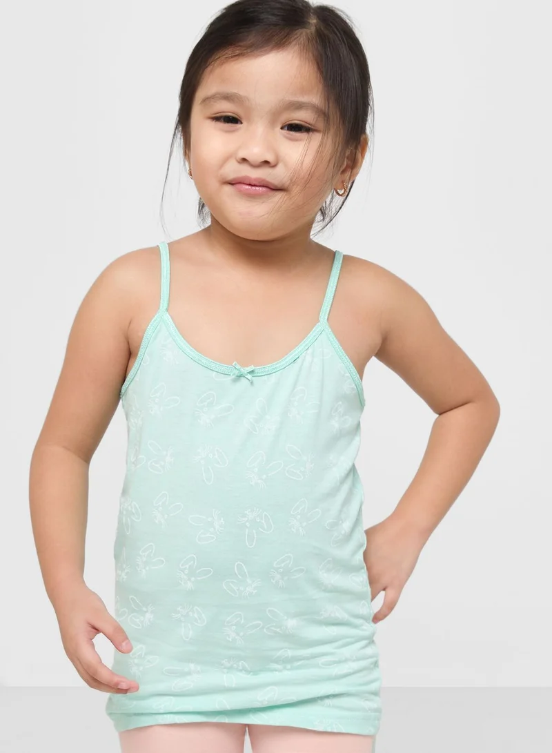 Pinata Pack Of 7 Printed Girls Camisole