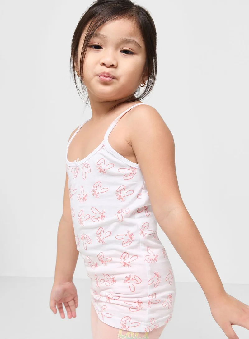 Pinata Pack Of 7 Printed Girls Camisole