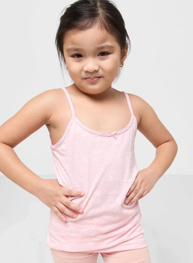 Pinata Pack Of 7 Printed Girls Camisole