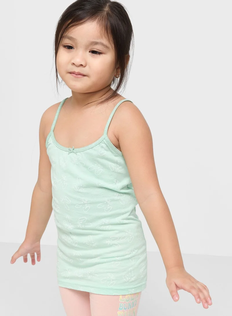 Pinata Pack Of 7 Printed Girls Camisole