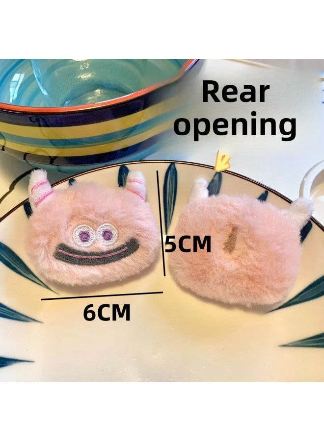 Cute Plush Monster Cartoon Hair Monster Bag Scarf Shoes And Socks Accessories Accessories Girl Doll Funny Accessories-Color:Little Purple Monster  - Image 4