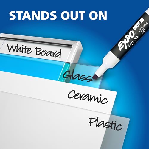 EXPO Dry Erase Markers, Low Odor Ink, Assorted Fashion Colors, Chisel Tip, 40 Count - Whiteboard, Essential Supplies for Office, School, Classroom, Teachers - Image 4