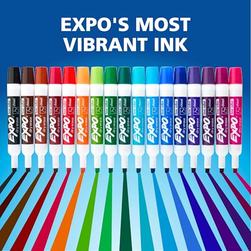 EXPO Dry Erase Markers, Low Odor Ink, Assorted Fashion Colors, Chisel Tip, 40 Count - Whiteboard, Essential Supplies for Office, School, Classroom, Teachers - Image 5