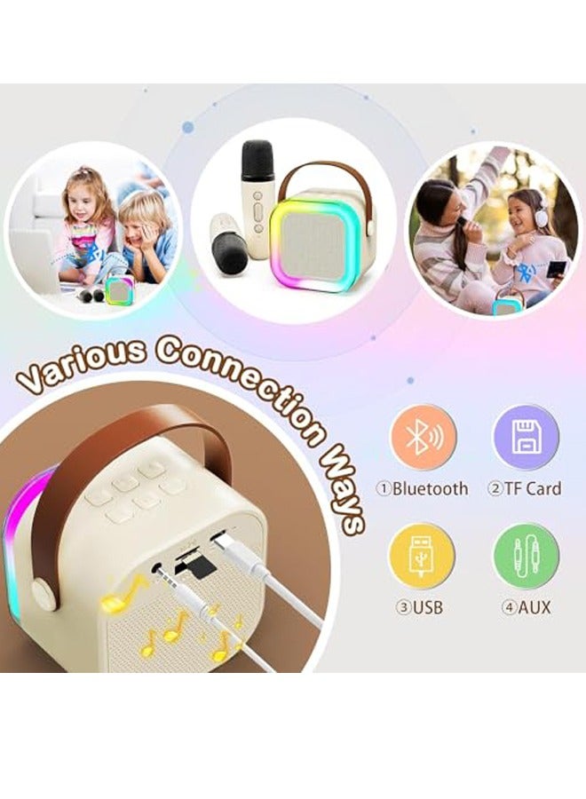 PADOM جهاز كاريوكي محمول من بادوم مزود بميكروفون لاسلكي وميكروفون صغير مزود بمكبر صوت بلوتوث، هدايا للأطفال من سن 4 إلى 12 عامًا، الأولاد والبنات والبالغين والحفلات والمنزل KTV والأنشطة الخارجية والسفر - Image 4