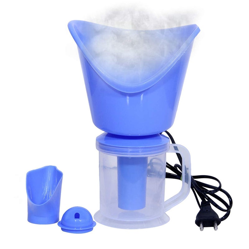 PRISMAXIC Facial Steamer for Face Nose Nano Ionic Technology for Cold and Cough Facial Vaporizer Steamer Machine Medical Steam Inhaler Facial Handheld Garment Steamer Portable Fabric Steam Brush Blue - Image 4