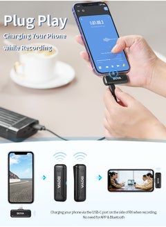 BOYA BOYA BY-WM3T-D2 Wireless Lavalier Microphone, Noise Reduction Wireless Clip On Mic with MFI Certified Lightning Interface for iPhone iPad iOS, Plug and Play Lapel Mic for YouTube Vlog Interview  - Image 4