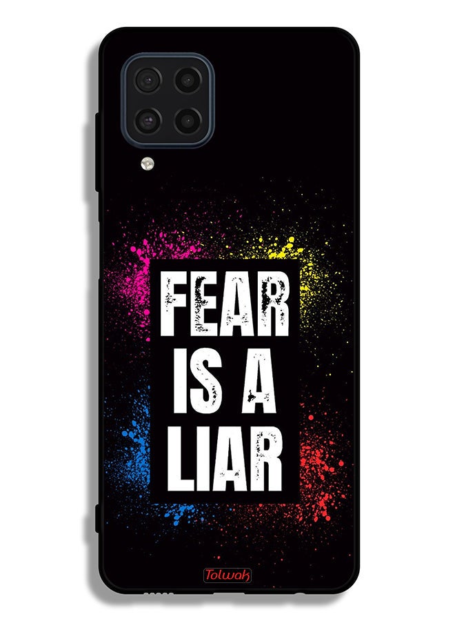 Tolwak Samsung Galaxy F22 Protective Case Cover Fear Is A Liar - Image 2