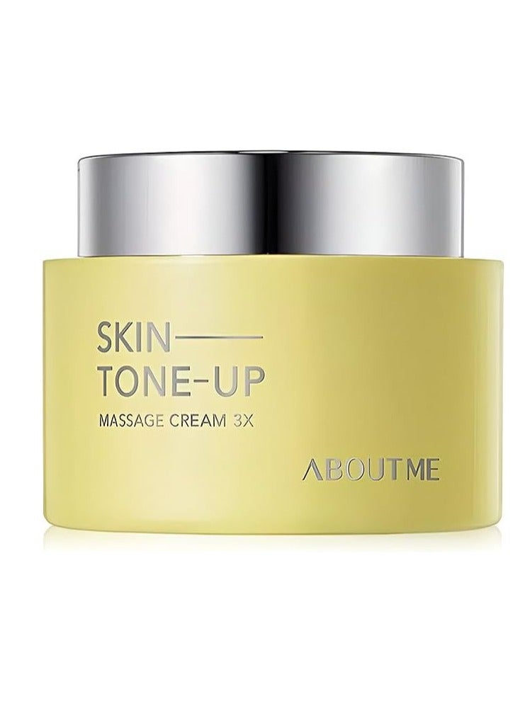 ABOUT ME About ME Skin Tone Up Massage Cream 3X - Facial Cleansing Cream for Removing Skin Debris, Makeup Residue, Lemon & Green Cleanse Ingredients for Clear Skin (150ml/5.07oz) - Image 1