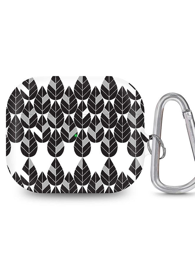 Stylizedd - StylePods Case for Airpods 3rd Gen Case With Anti-Lost Keychain - Teardrop Leaves - Image 1