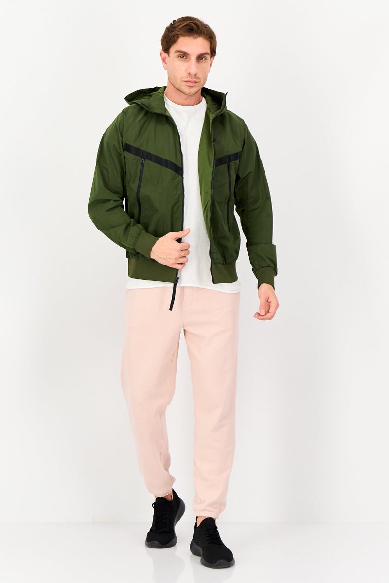 Nike Men Sportswear Fit Long Sleeve Training Jacket, Green - Image 3