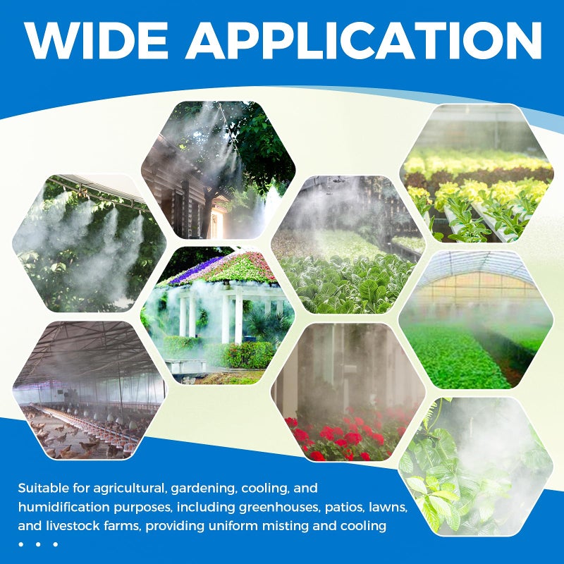 Lemfema 20 Packs Flexible Nozzle Extensions, 5.9-Inch Brass Mist Rod Nozzle Extensions, Bendable Copper Pole 10/24 UNC for Outdoor Misting Systems, Garden Cooling, Humidification, Dust Control, Landscaping - Image 5