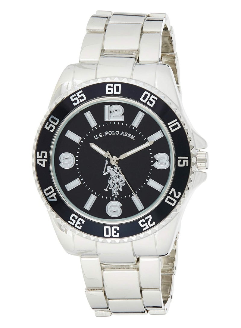 U.S. Polo Assn. Men's Quartz Alloy Metal Black Dial Watch USC80515 - Image 2