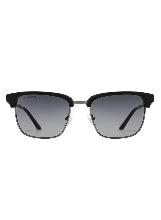 John Jacobs Full Rim Rectangular Stylish & Premium Sunglasses 100% UV Protected Unisex Wide JJ S16502