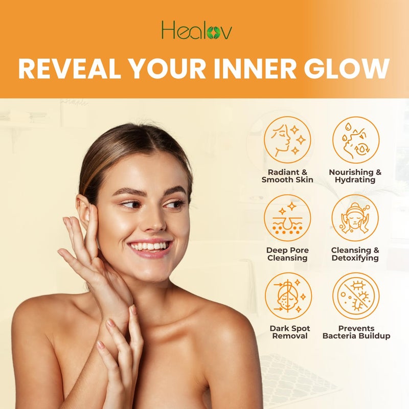 Healov Kojic Acid Cream â€“ Skin Brightening Cream for Age Spots, Hyperpigmentation, Intimate Areas â€“ Dark Spot Remover, Reduces Acne, Scars, and Evens Tone â€“ Kojic Acid Lotion for Brighter, Glowing Look - Image 4