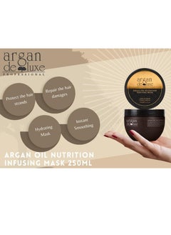argan de luxe Argan De Luxe Argan Oil Nutrition Infusing Hair Mask 250ml  - Image 2