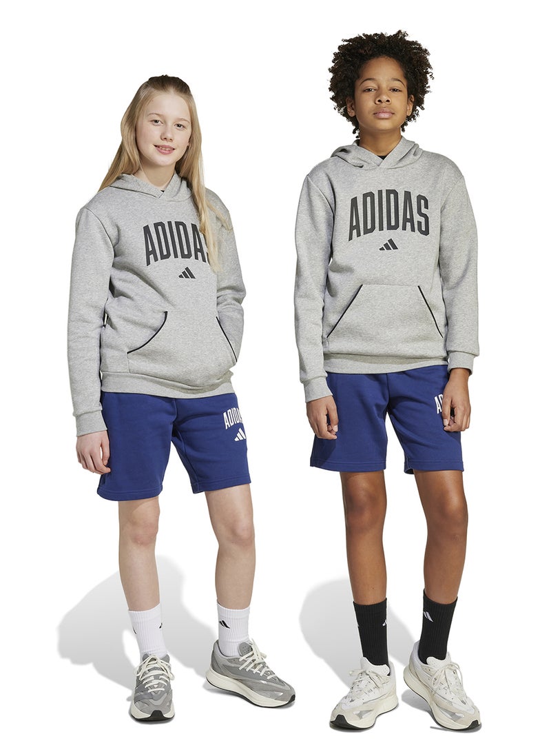 Adidas Youth Seasonal Esesntial Collegiate Typography Shorts  - Image 1