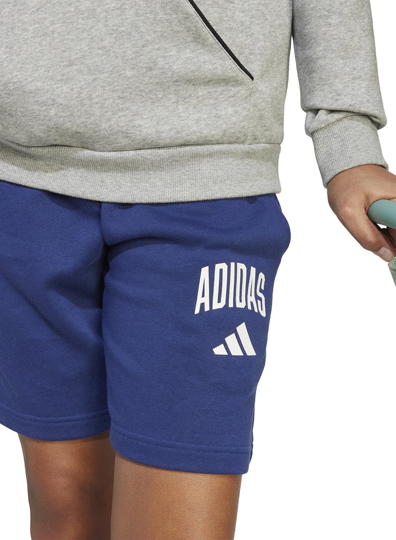 Adidas Youth Seasonal Esesntial Collegiate Typography Shorts  - Image 3