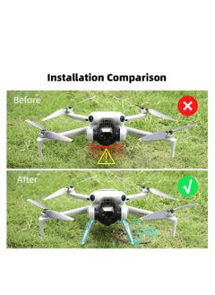 Generic Foldable Landing Gear for DJI Mini 4 PRO Anti-Fall Gimbal Protector Heighten 25mm Extender Leg for DJI Mini 4 Pro Drone Accessories  - Image 2