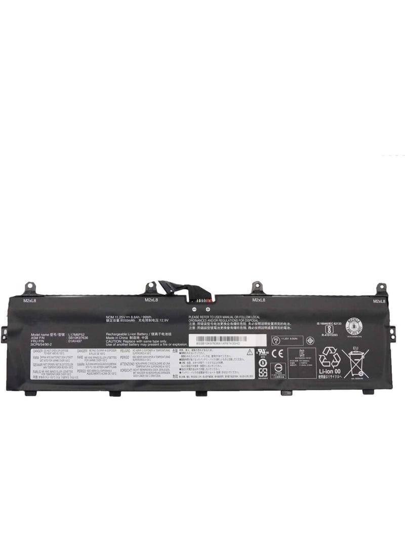 Terabyte L17C6P51 01AV497 L17M6P52 SB10K97636 01AV498 SB10K97637. Battery Compatible for Le.novo P72 P73 Series 11.25V - Image 1