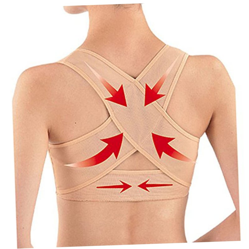 Posture Corrector Back Brace 3pcs Skin Color Breathable Design For All Day Comfort - Image 3