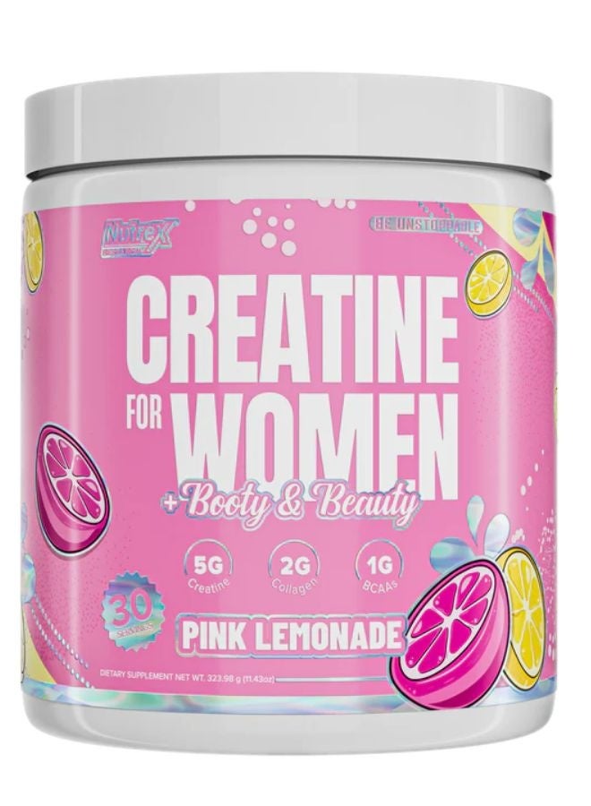 نوتريكس ريسيرش كرياتين للنساء + بيوتي آند بيوتي، ليمون وردي 30 حصة