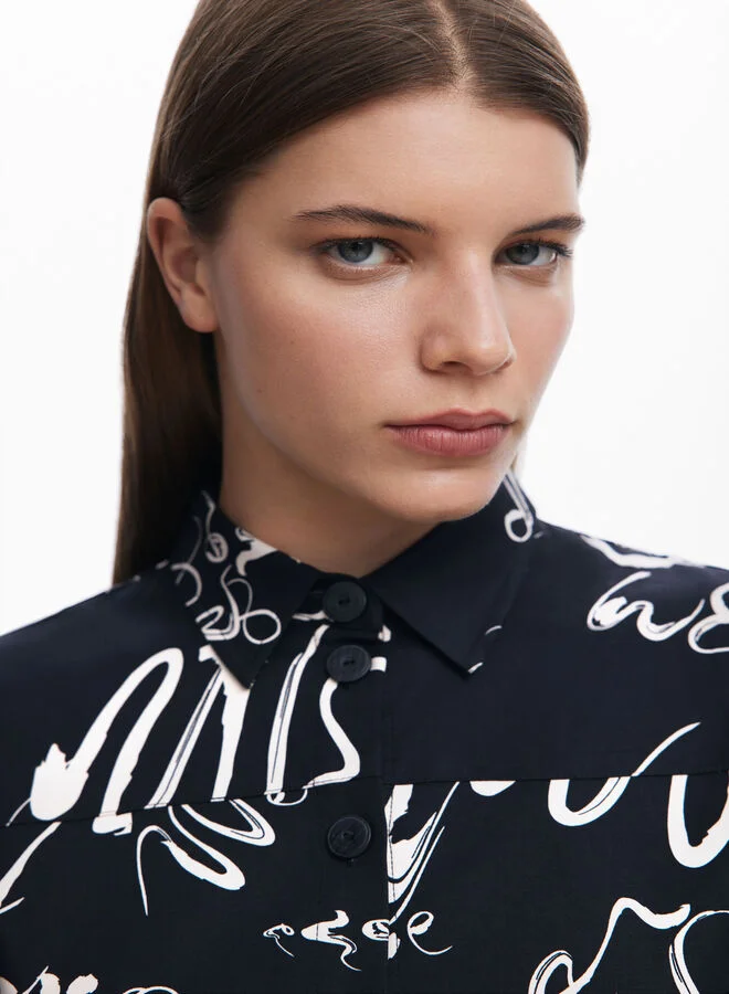 DESIGUAL Abstract Print Dress