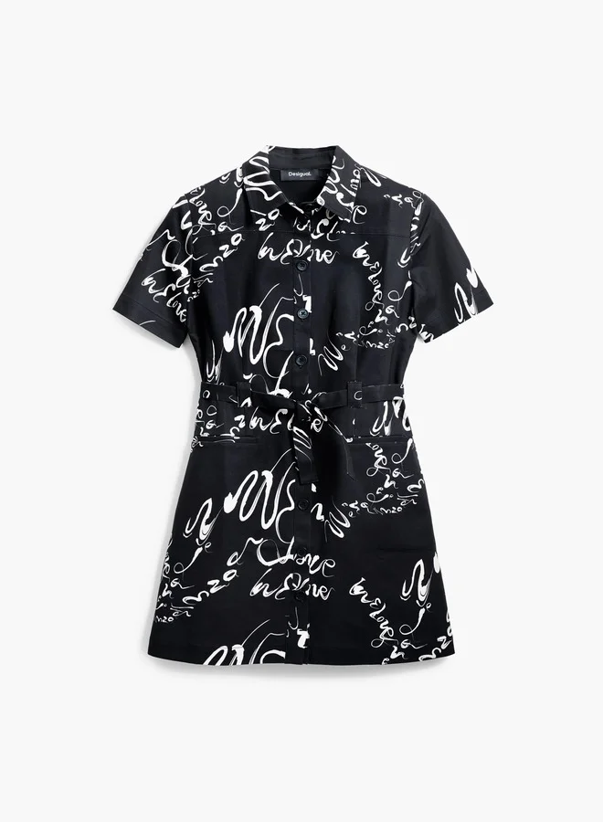 DESIGUAL Abstract Print Dress