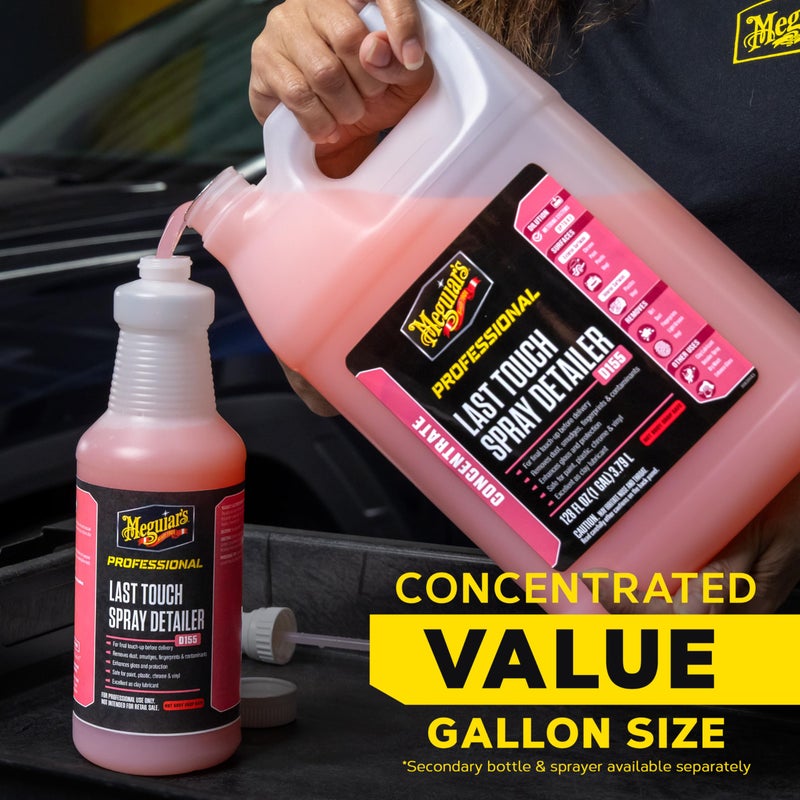 Meguiar's D15501 Last Touch Spray Detailer, Great for Use as Clay Lubricant, creates a Showroom Shine, Removes Dust, Smudges, Fingerprints and More, Versatile Use and Enhances Protection, 1 Gallon - Image 5