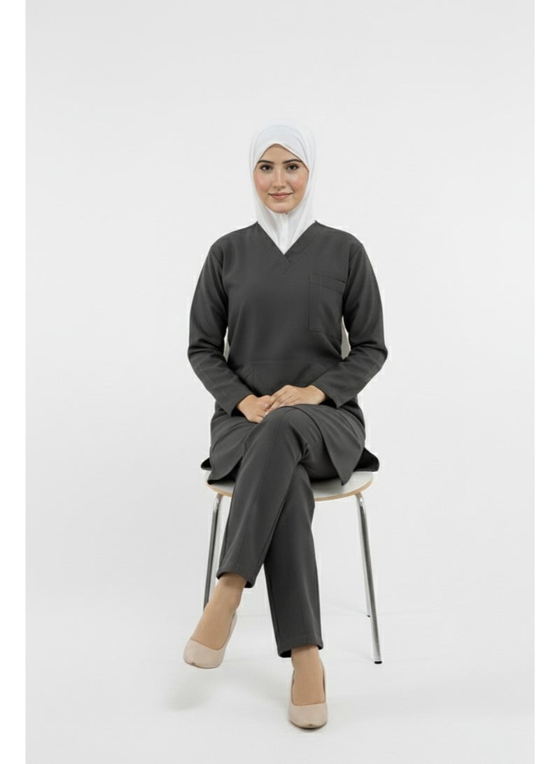 sezer Medical tunic made from cotton Lycra—comfortable, stylish, and ideal for healthcare professionals. - Image 3