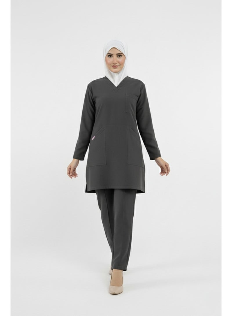 sezer Medical tunic made from cotton Lycra—comfortable, stylish, and ideal for healthcare professionals. - Image 5