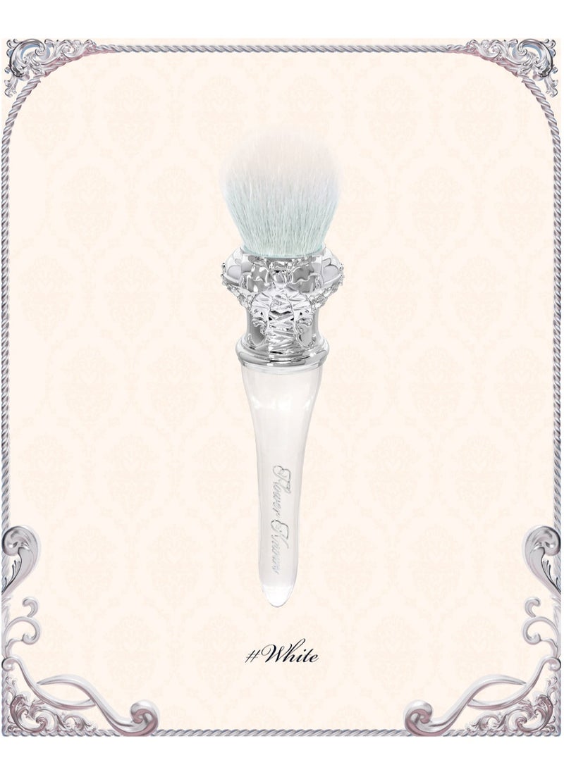 Flower Knows - Swan Ballet Series Love Fluffy Practical Brush 2 Types Highlighter Bronzer Contour Soft Makeup Brush (Silver/Clear) - Image 1