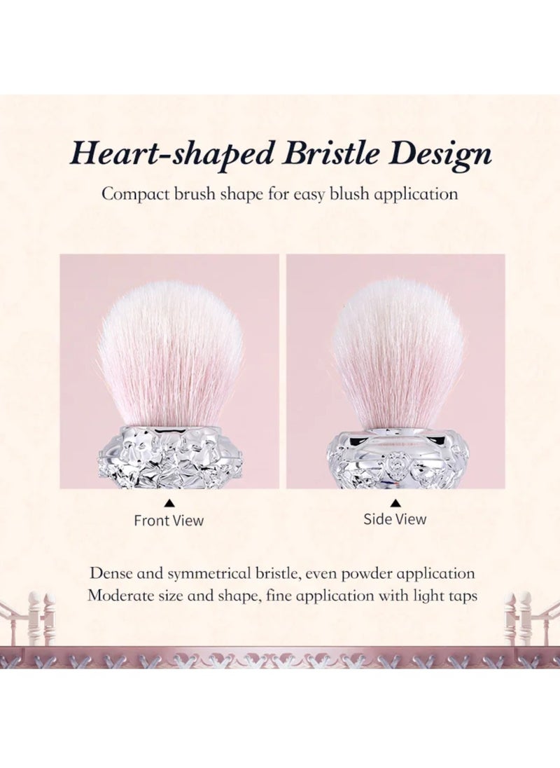 Flower Knows - Swan Ballet Series Love Fluffy Practical Brush 2 Types Highlighter Bronzer Contour Soft Makeup Brush (Silver/Clear) - Image 1