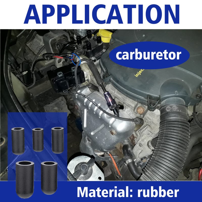 BUSY-CORNER 110 PCS Vacuum Caps Assortment, Vacuum Plugs Hose End Cap, Rubber Vacuum Caps Kit for Carburetor, Manifold, Automotive, 3/16'' 5/16'' 7/32'' 1/4'' 5/32'' 3/8'' 1/8'' 1/2'' 5/8'' - Image 5