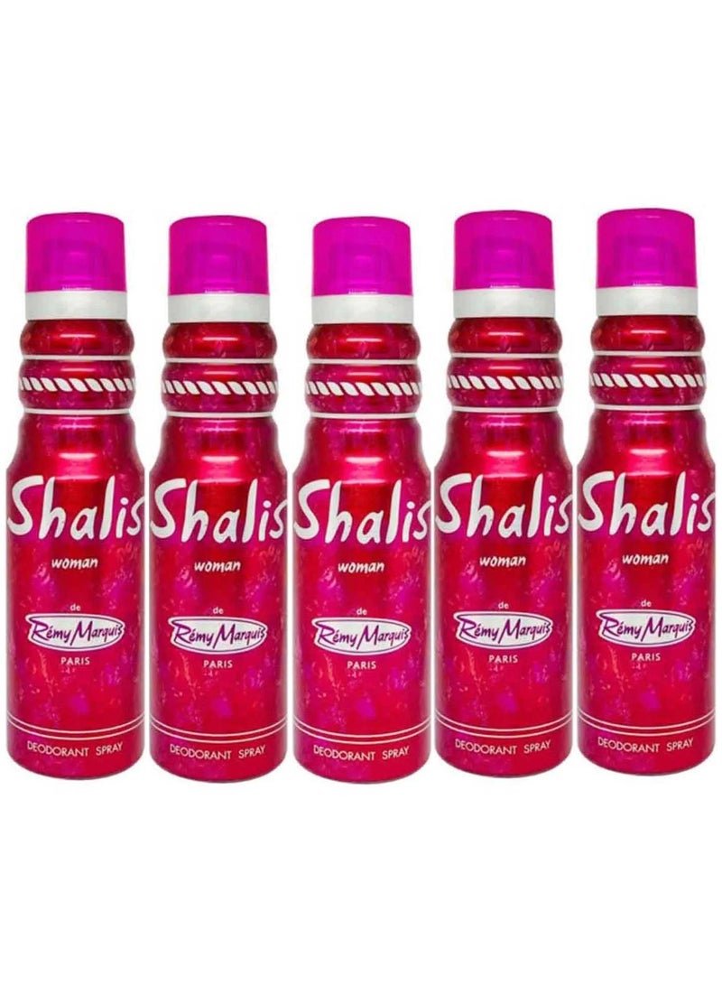 Remy Marquis Shalis Women Deodorant Spray 175ml (Pack of 5)  - Image 1