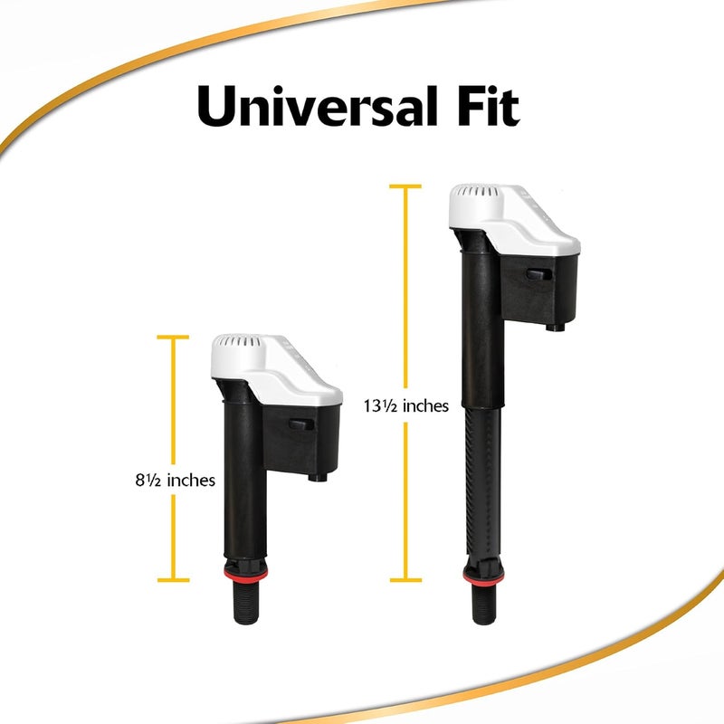 Korky Korky QuietFILL Toilet Fill Valve  Universal Fits 99 of Toilets  Easy Height Adjust for Fast Install 528  - Image 3