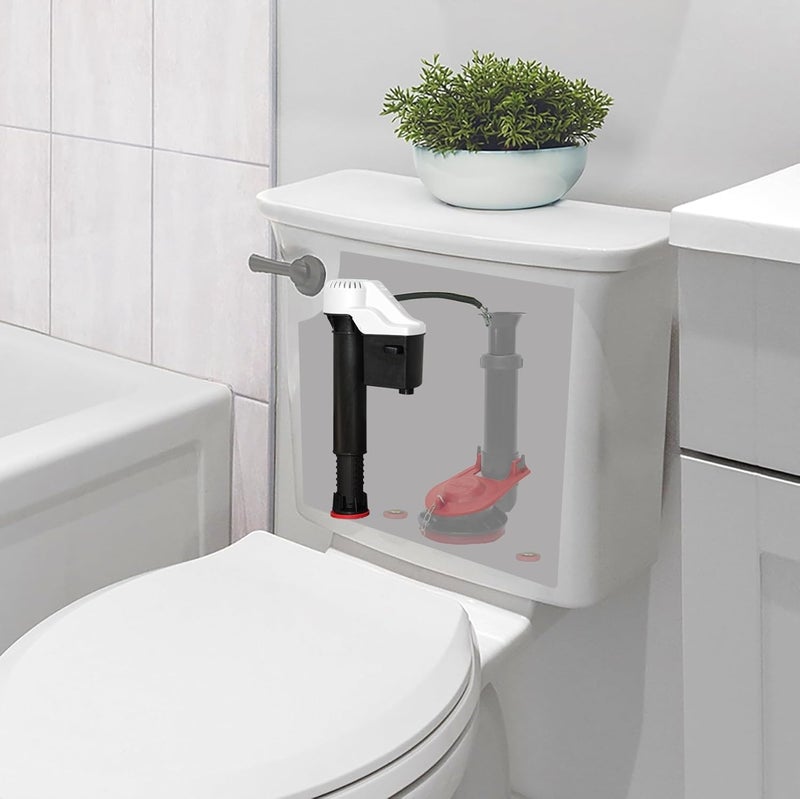 Korky Korky QuietFILL Toilet Fill Valve  Universal Fits 99 of Toilets  Easy Height Adjust for Fast Install 528  - Image 5