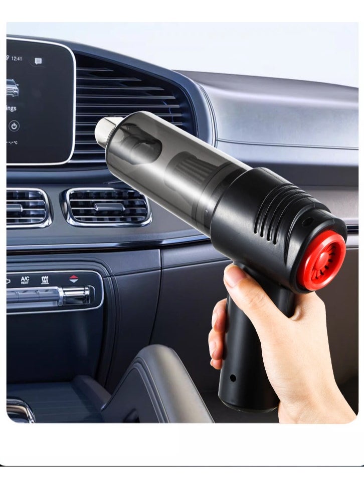 JEEJPV Car vacuum cleaner inhalation Wireless large suction home vacuum cleaner (black)  - Image 2