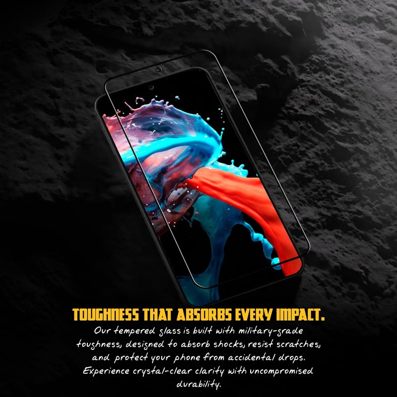 SPCORE Edge to Edge Tempered Glass for Samsung Galaxy M54 5G and Samsung Galaxy F54 5G with Easy Self Installation Kit | Black-1 Pack - Image 5