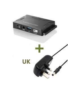 Youque USB 3.0 to SATA IDE Hard Drive Reader/Adapter, Hard Drive Adapter Cable Converter for Universal 2.5/3.5 Inch SATA and IDE HDD, 2.5 Inch SSD, 5.25-Inch DVD-ROM/CD-ROM/CD-RW/DVD-RW/DVD+RW  - Image 1