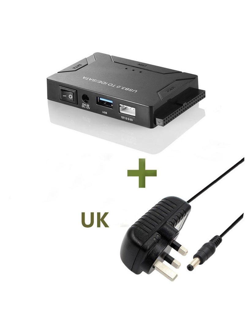 Youque USB 3.0 to SATA IDE Hard Drive Reader/Adapter, Hard Drive Adapter Cable Converter for Universal 2.5/3.5 Inch SATA and IDE HDD, 2.5 Inch SSD, 5.25-Inch DVD-ROM/CD-ROM/CD-RW/DVD-RW/DVD+RW  - Image 1