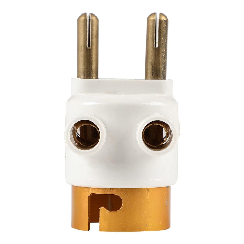 Light Socket Adapter with 2 Pin Bulb Holder Plug Parallel Connection Pack of 2 White  - Image 5