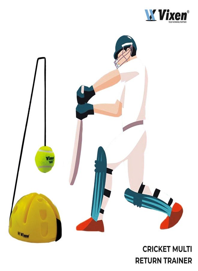 Vixen YOUR WINNING PARTNER Vixen Cricket Swing Return Trainer for Batting Practice | Self Return Tennis Ball Trainer for Kids, Beginners & Professionals - Image 3