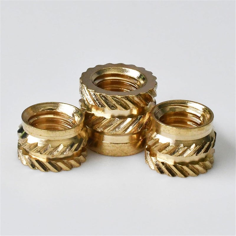 Brass Heat Threaded Insert Nut Hot Melt Knurled Injection Embedment Nut of 3D for 3D Printing Parts(Length 6mm,M3 (OD 5mm) 50pcs) - Image 5