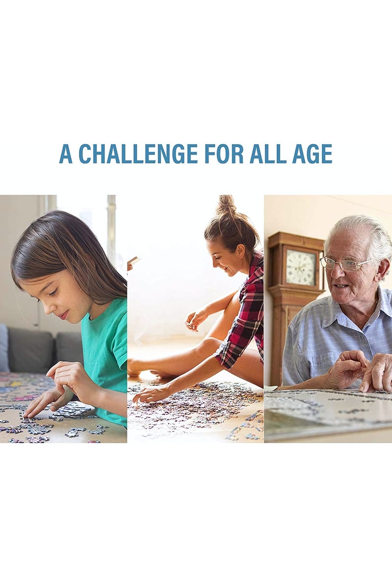 1000-Piece Jigsaw Puzzle, Snowy Town Scene Jigsaw Puzzle, DIY Toys for Creative Gift Home Decor, Challenging Mini Jigsaw Puzzle with Micro Pieces, Educational and Decompression Activity  for Adults & Teens - Image 5