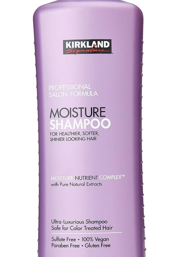 Kirkland Signature Professional Salon Formula Moisture Shampoo - 33.8 Fl. Oz. for Healthier, Softer, and Shinier Hair - Image 1