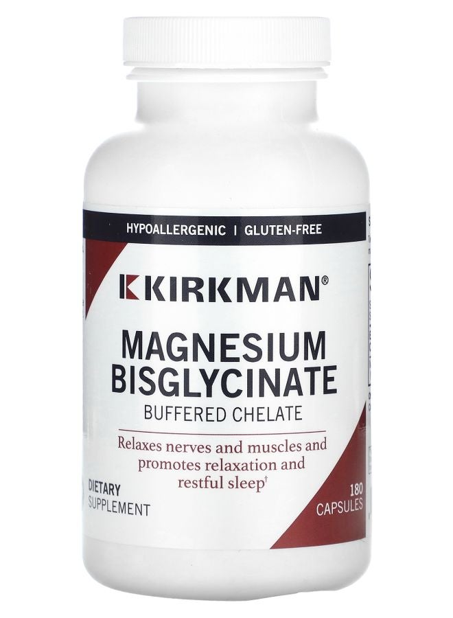 Kirkman Labs Magnesium Bisglycinate Buffered Chelate 180 Capsules