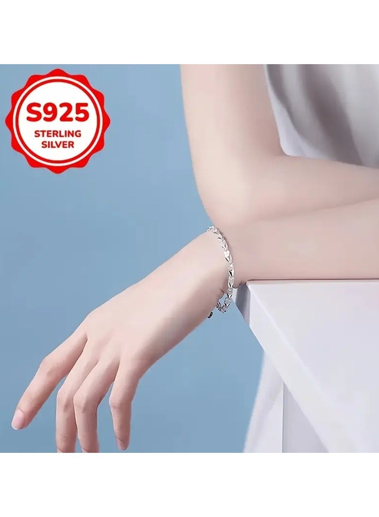 سوار من الفضة الإسترلينية عيار 925 عتيق - طراز بوهيمي أنيق بتصميم أوراق معقدة، مشبك قابل للتعديل مثالي للارتداء اليومي والهدايا - Image 5