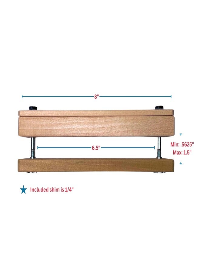 Cardinal Gates مشبك عمود Cardinal Gates SPC02 لأبواب الأمان - محول درابزين باب الطفل بدون ثقب - مجموعة تركيب باب الطفل الخشبي - صنع في الولايات المتحدة الأمريكية - 2 مشابك عمود - صنع في الولايات المتحدة الأمريكية - Image 2
