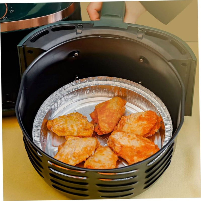 20 Pcs Round Aluminum Baking Bowls High Temperature Resistant Disposable Foil Pans - Image 4